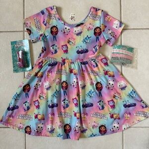 Gabby’s Dollhouse Dress Shoelaces Hair Ties Pandy Paws Sticker size 5 / 6